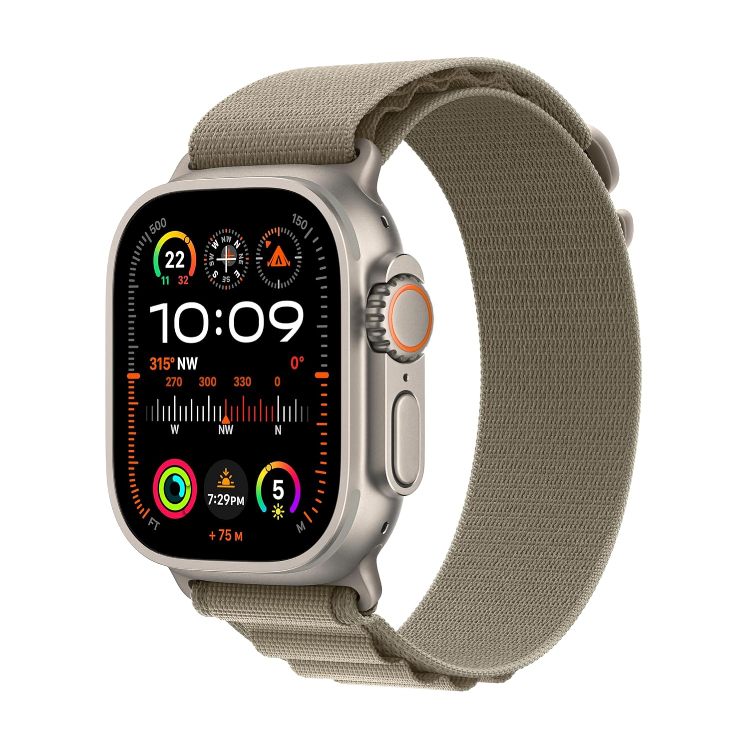 Apple Watch Ultra 2 GPS + Cellular, boîtier en titane de 49 mm