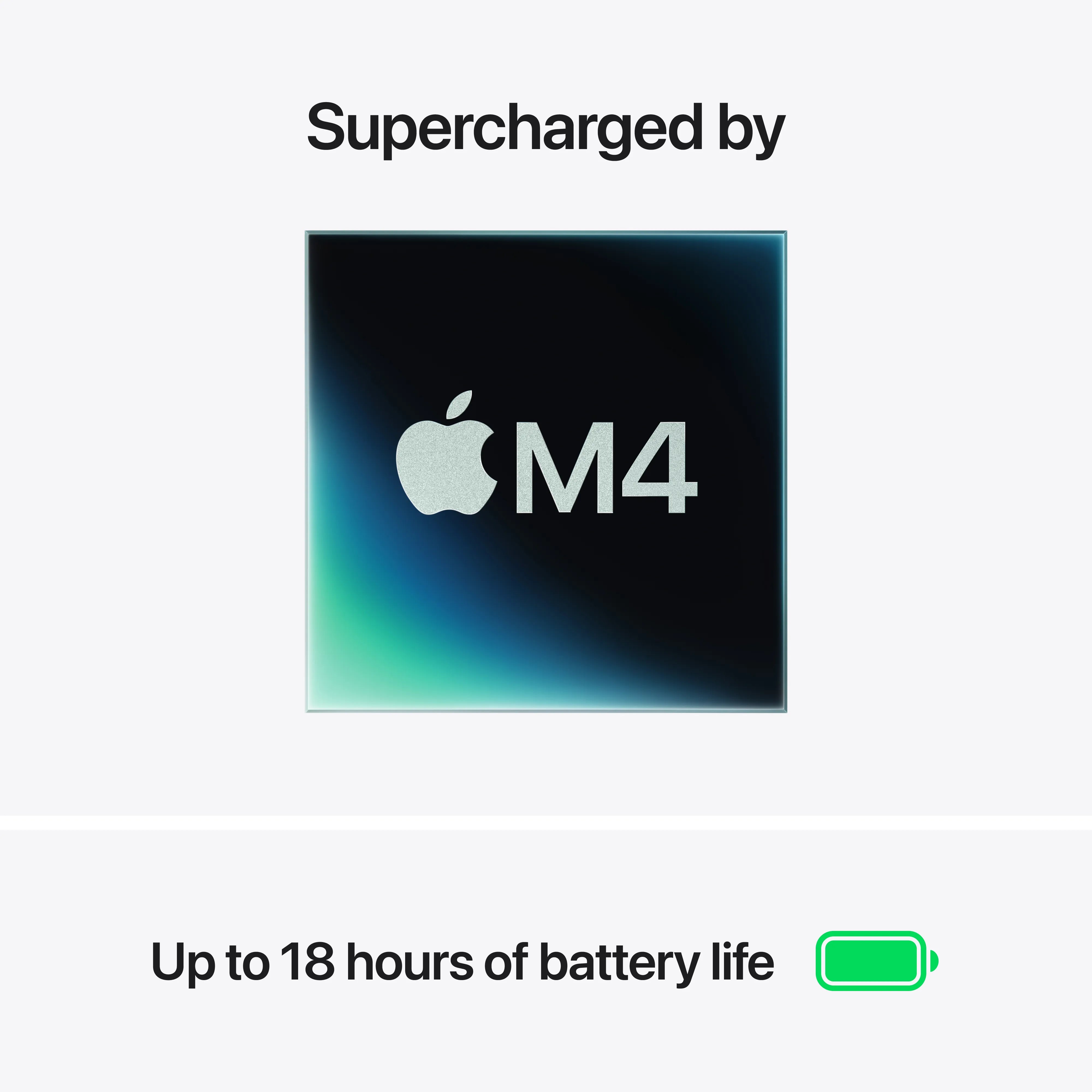 13-inch MacBook Air: Apple M4 chip with 10-core CPU and 10-core GPU.
