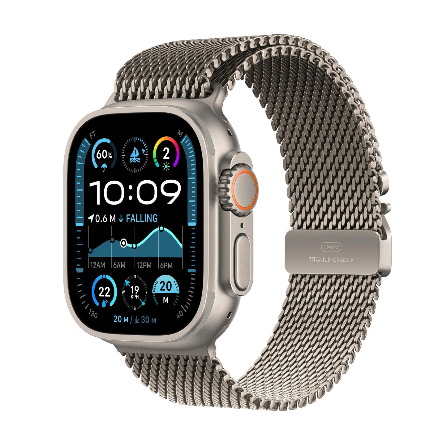 2024 Apple Watch Ultra 2 Milanese Loop.