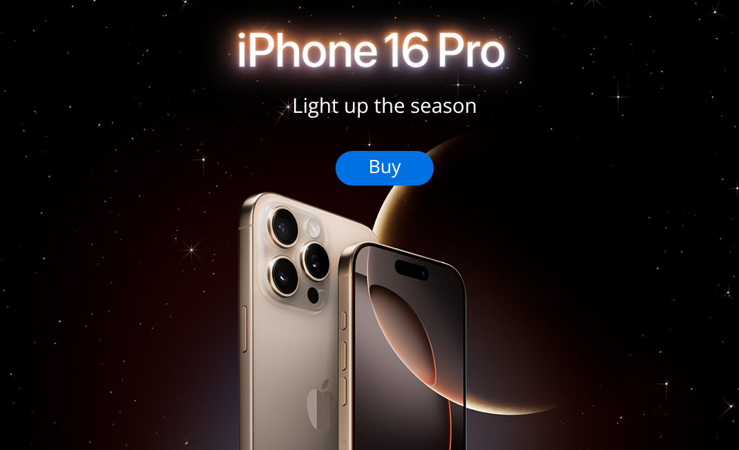 Official Apple iPhone 16 Pro – Available at iStore Mauritius with multiple payment options.