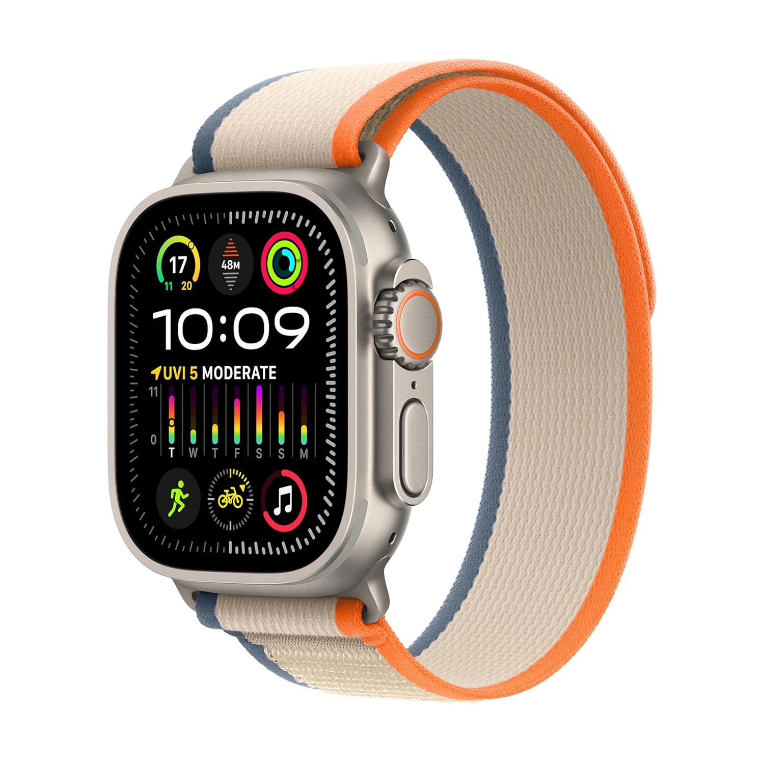 Apple Watch Ultra 2 GPS + Cellular, boîtier en titane de 49 mm