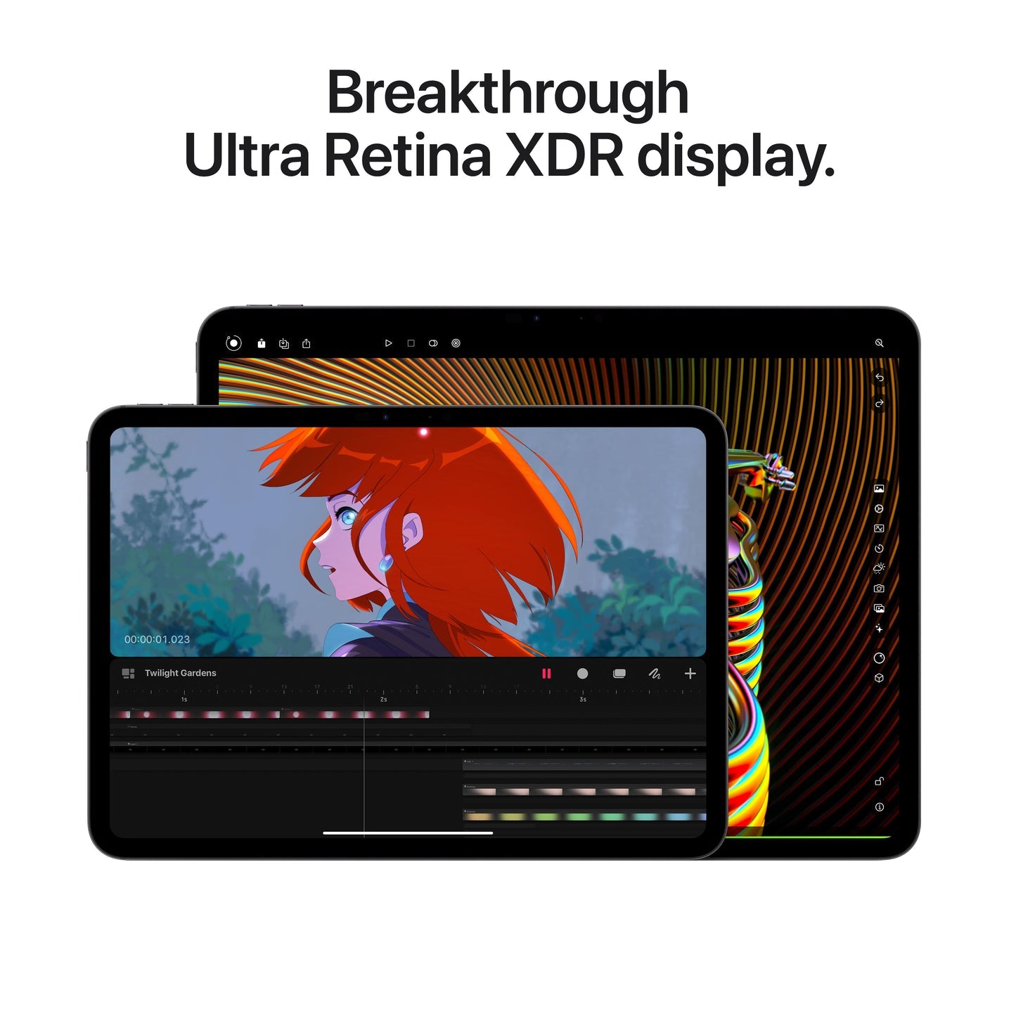 Immerse yourself in vibrant visuals on the stunning Liquid Retina XDR display of the iPad Pro M4. (iStore Mauritius)